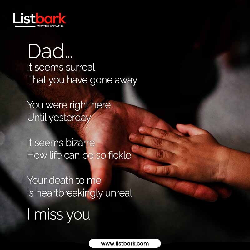 poem for death of father