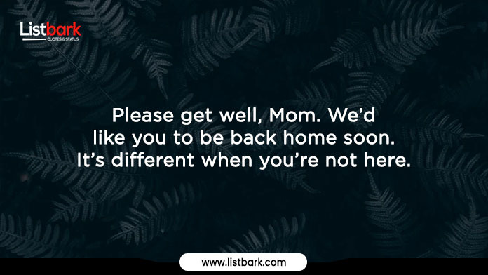 Get Well Soon Messages For Mom