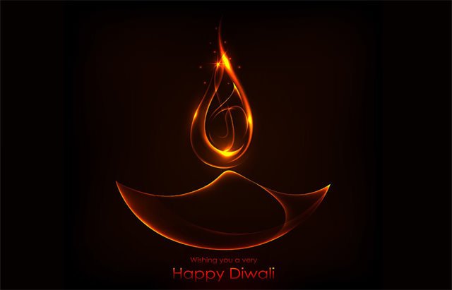 Burning Diwali Diya Wishes Wallpapers