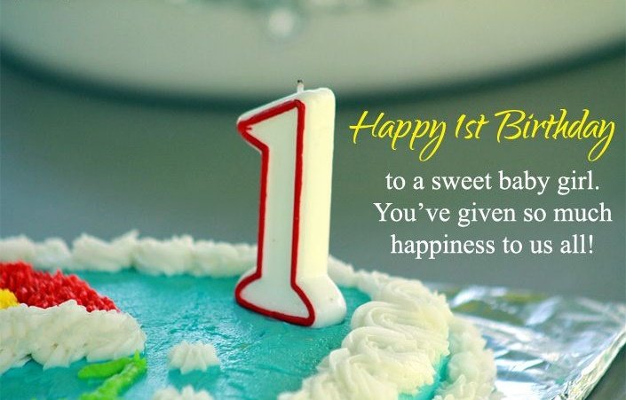 1st Birthday Wishes & Cute Baby Birthday Messages {English}