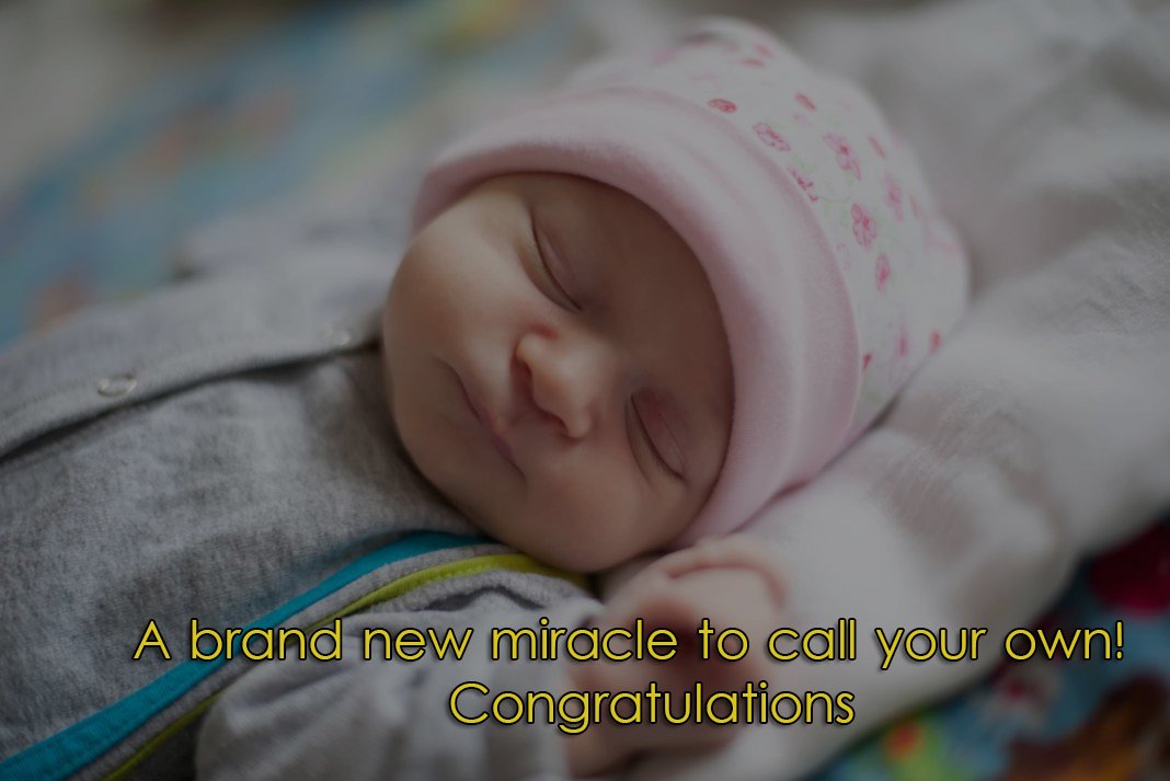 Congrats On Your New Arrival Glitter