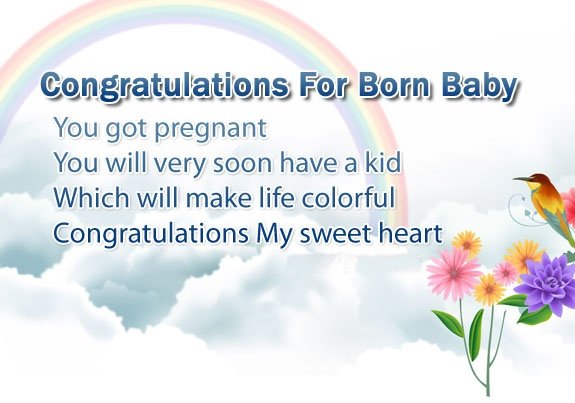 New Born Wishes For Girl Baby