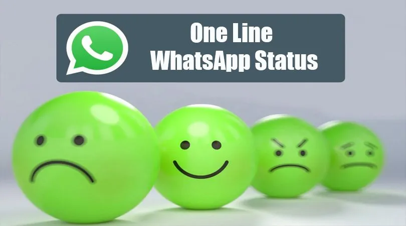WhatsApp Status in One Line