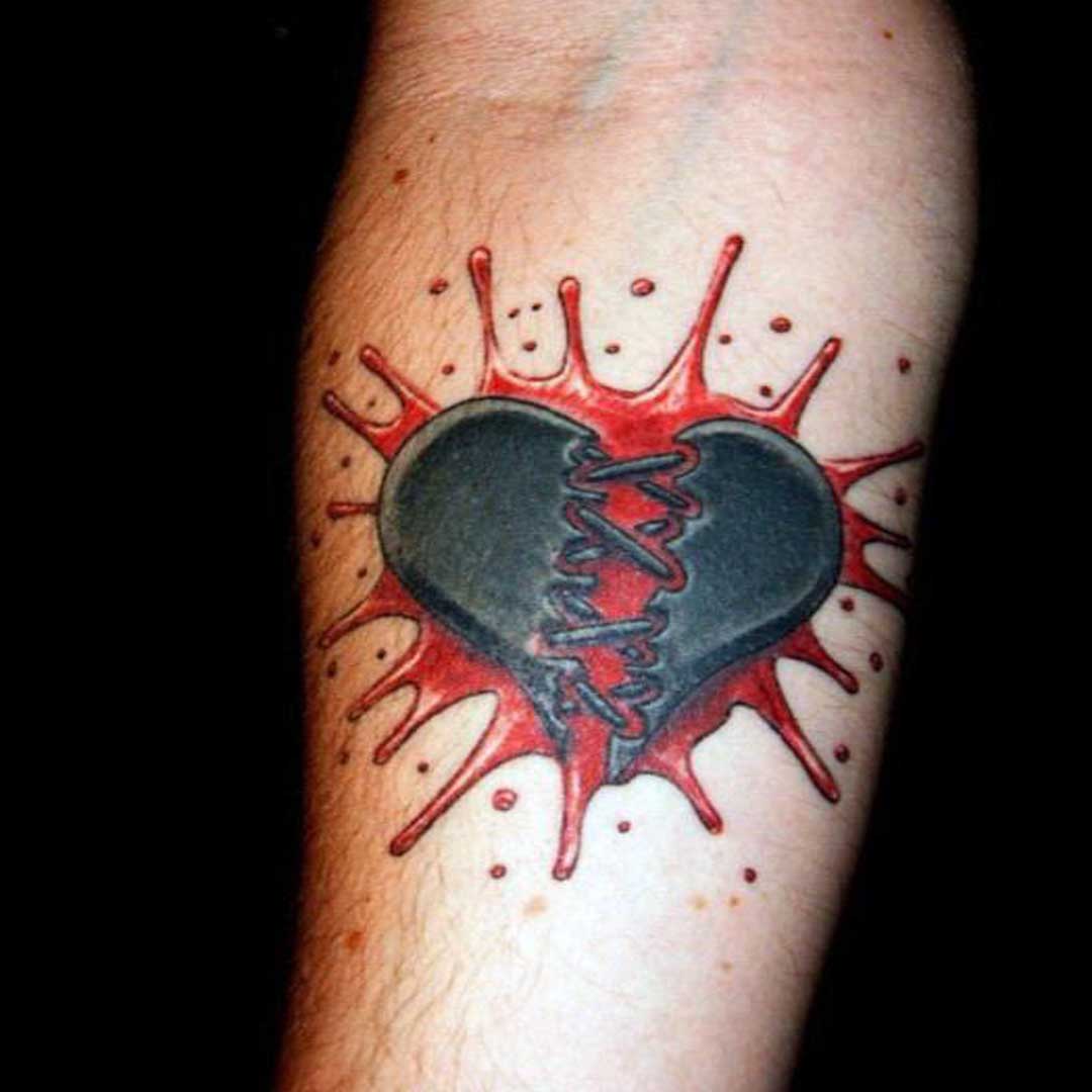 Broken Heart Tattoo Image