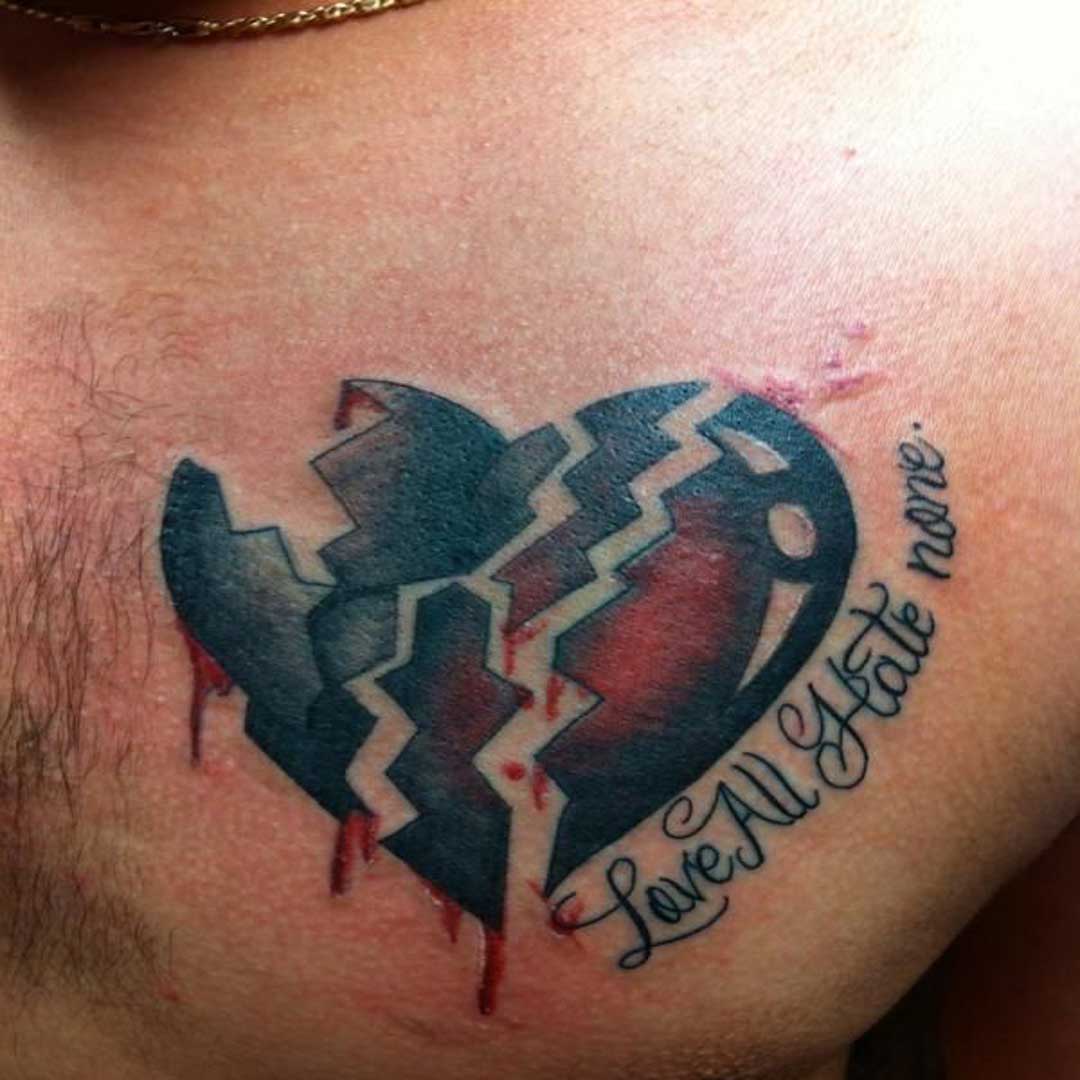 16 Famous Broken Heart Tattoo Ideas Images List Bark