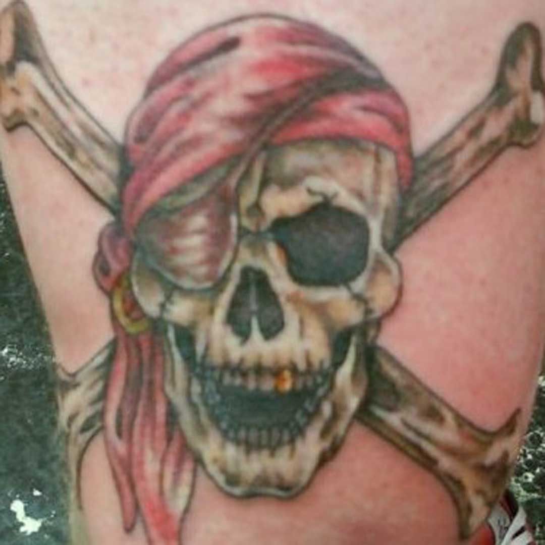 Pirate Crossbone Tattoos Images