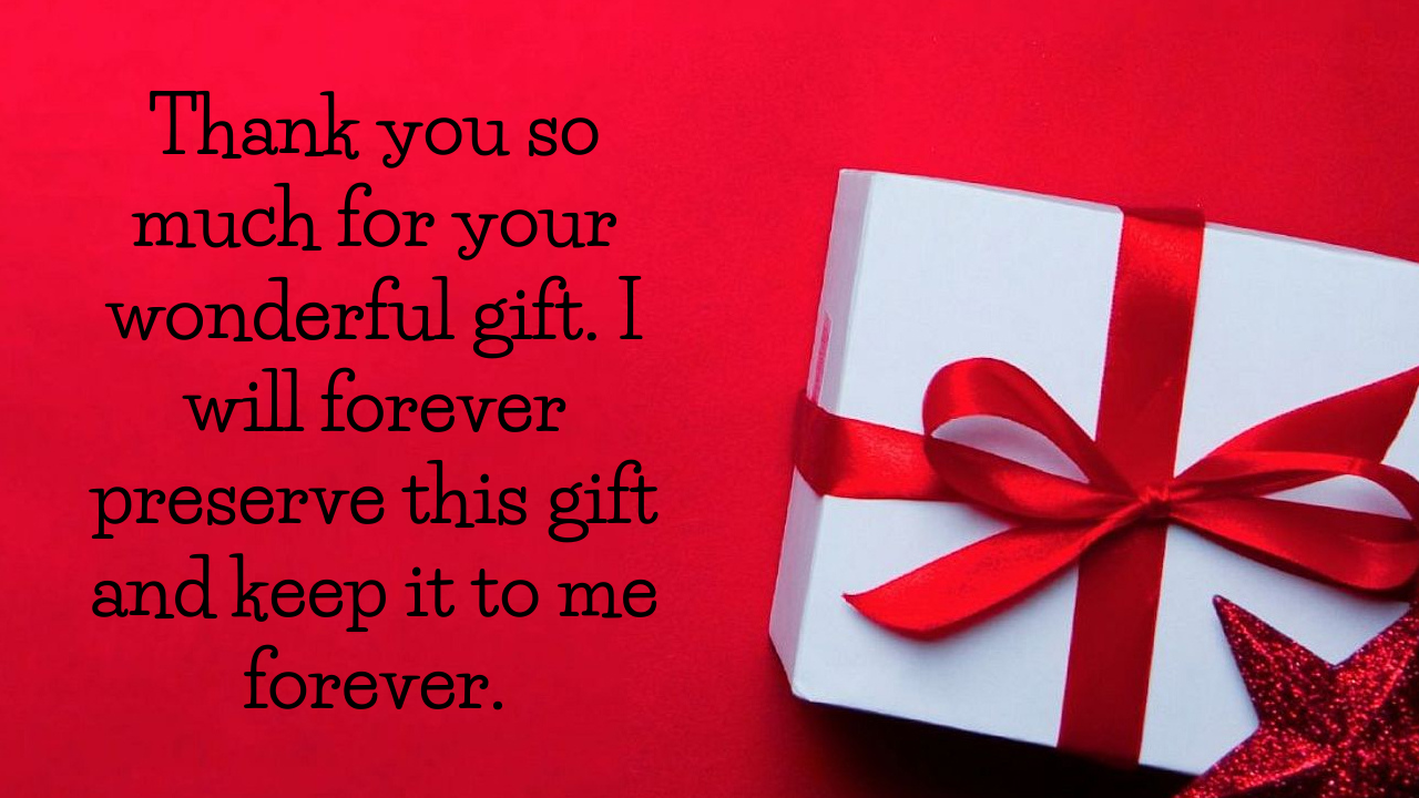 Thank You Message For Gift