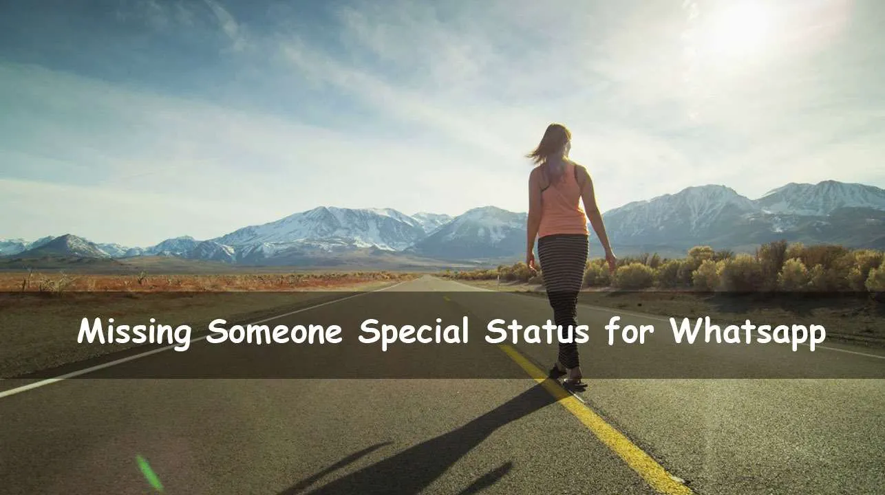 Status About Missing Someone Special