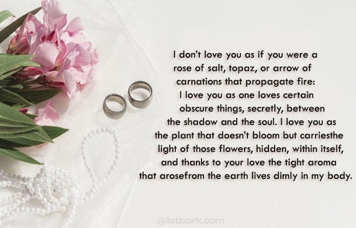 Wedding Love Poetry Image