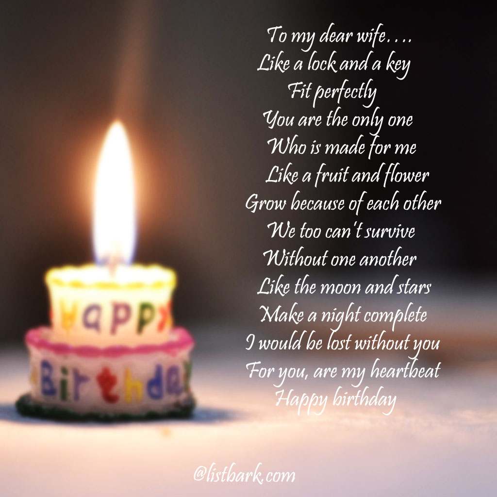 poem for wife birthday