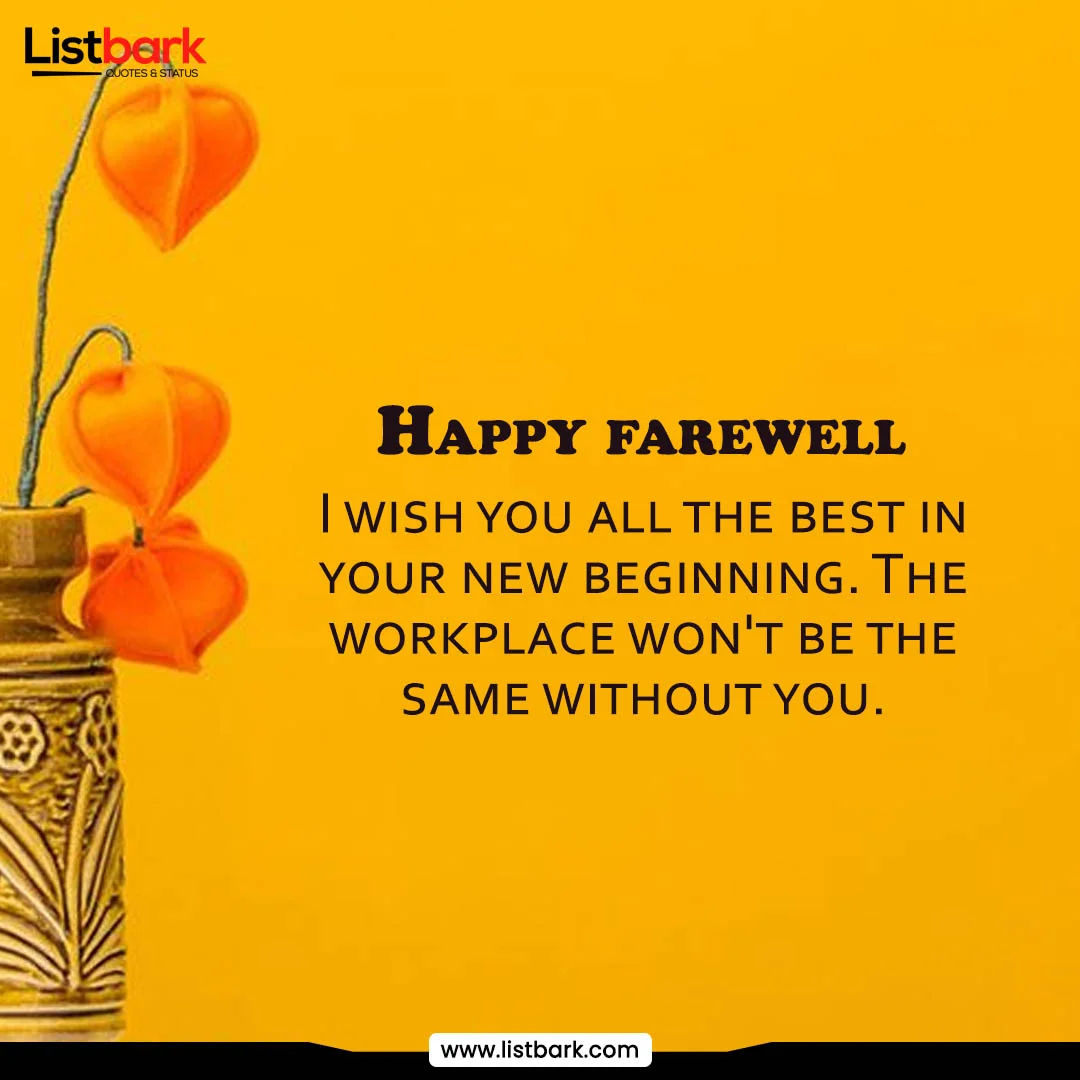 farewell wishes